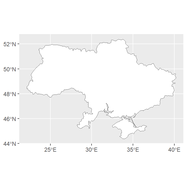 Maps in ggplot2 with geom_sf