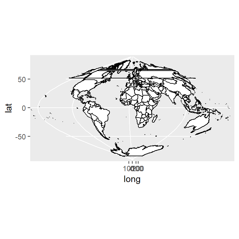 Sinusoidal map projection in ggplot2