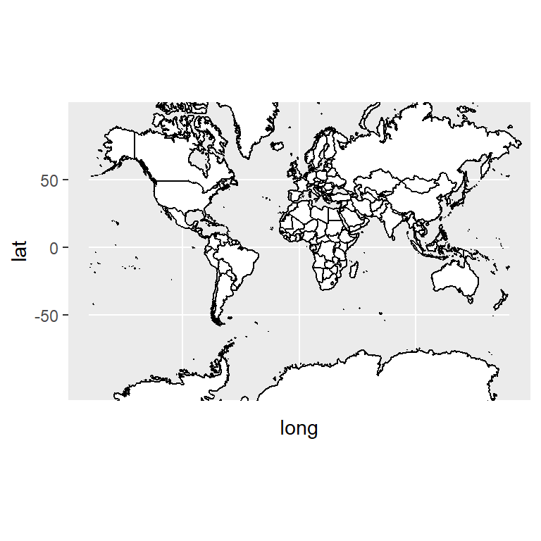 Mercator map projection in ggplot2 with coord_map